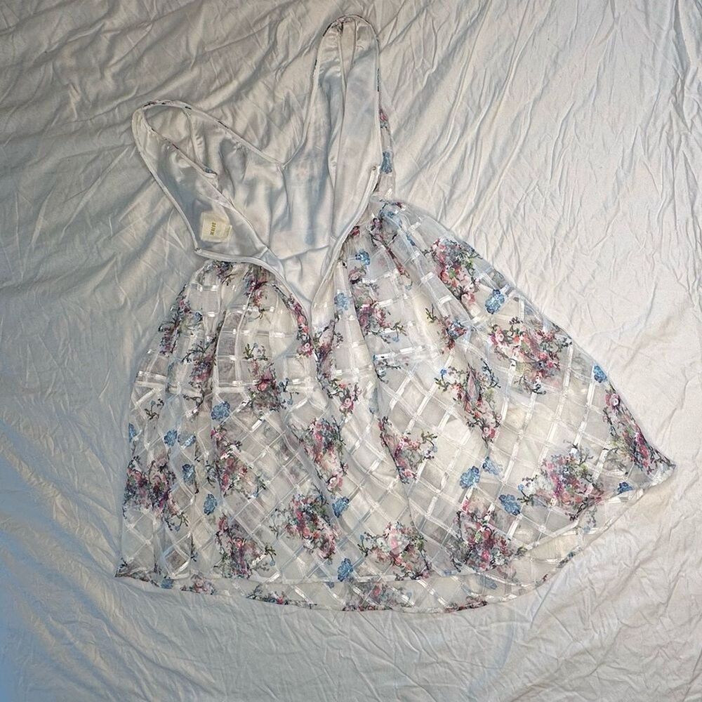 Maeve Anthropologie Floral Fit & Flare Dress Party Wedding Homecoming Size 8 - Picture 6 of 14